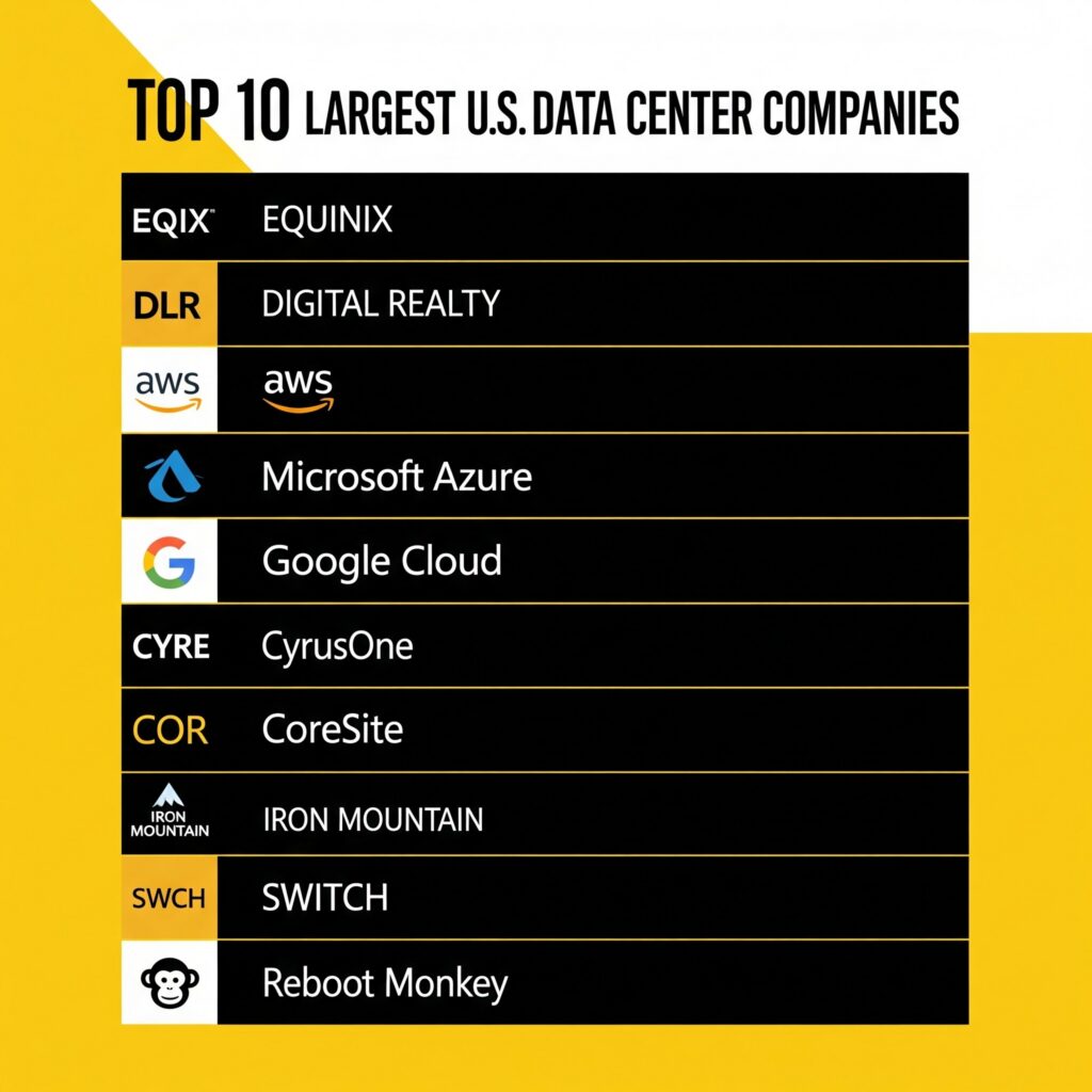 biggest data center companies in the US